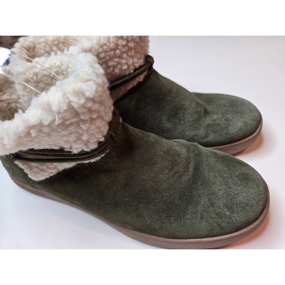 Koolaburra by UGG Womens 8 Olive Green Suede Tassel Ankle Boots 1096414